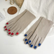Load image into Gallery viewer, Fashion Nail Polish Gloves Grace Lady Winter Vintage Full Finger Glove Women Thick Driving Touch Screen Warm Mittens Female

