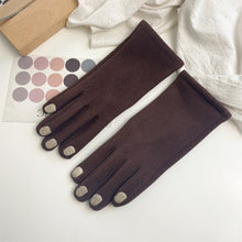 Load image into Gallery viewer, Fashion Nail Polish Gloves Grace Lady Winter Vintage Full Finger Glove Women Thick Driving Touch Screen Warm Mittens Female
