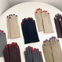 Load image into Gallery viewer, Fashion Nail Polish Gloves Grace Lady Winter Vintage Full Finger Glove Women Thick Driving Touch Screen Warm Mittens Female
