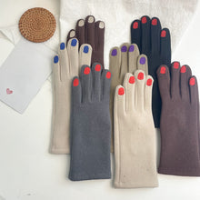 Load image into Gallery viewer, Fashion Nail Polish Gloves Grace Lady Winter Vintage Full Finger Glove Women Thick Driving Touch Screen Warm Mittens Female
