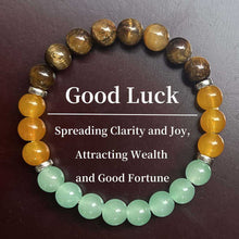 Load image into Gallery viewer, Triple Element Emotion Bracelet Natural Stone Energy Crystal Healing Emotional Balance Daily Positive Energy Jewelry Stress Relief Gift for Women Man
