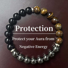 Load image into Gallery viewer, Triple Element Emotion Bracelet Natural Stone Energy Crystal Healing Emotional Balance Daily Positive Energy Jewelry Stress Relief Gift for Women Man
