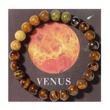 Load image into Gallery viewer, Solar System Planets Stone Bracelet Lucky Charm Moon Sun Saturn Bead Daily Wear &amp; Meditation For Men Hand Rosary Accessories
