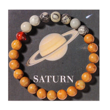 Load image into Gallery viewer, Solar System Planets Stone Bracelet Lucky Charm Moon Sun Saturn Bead Daily Wear &amp; Meditation For Men Hand Rosary Accessories
