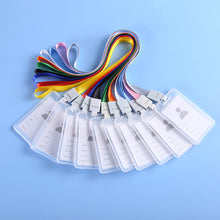 Load image into Gallery viewer, Clear Card Holder Badge Lanyard Office School Employee ID Badge For Workers Staff Students Event Visitors ID Card Accessories
