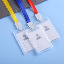 Load image into Gallery viewer, Clear Card Holder Badge Lanyard Office School Employee ID Badge For Workers Staff Students Event Visitors ID Card Accessories
