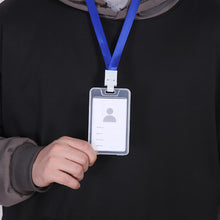 Load image into Gallery viewer, Clear Card Holder Badge Lanyard Office School Employee ID Badge For Workers Staff Students Event Visitors ID Card Accessories
