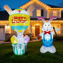 Load image into Gallery viewer, 5.9/8.9FT Easter Glowing Inflatable Balloon Bunny/Carrot/Egg Figure LED Waterproof Holiday Easter Celebration Spring Garden Yard Lawn Decor
