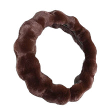 Load image into Gallery viewer, Winter Warm Soft Fluffy Plush Car Steering Wheel Cover Steering Qheel Grip Cover Non-Slip Steering Wheel Protector Car Steering
