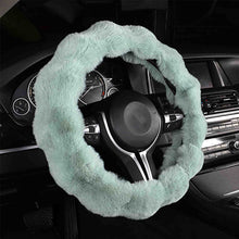 Load image into Gallery viewer, Winter Warm Soft Fluffy Plush Car Steering Wheel Cover Steering Qheel Grip Cover Non-Slip Steering Wheel Protector Car Steering
