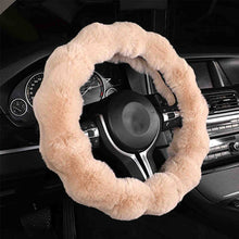 Load image into Gallery viewer, Winter Warm Soft Fluffy Plush Car Steering Wheel Cover Steering Qheel Grip Cover Non-Slip Steering Wheel Protector Car Steering
