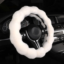 Load image into Gallery viewer, Winter Warm Soft Fluffy Plush Car Steering Wheel Cover Steering Qheel Grip Cover Non-Slip Steering Wheel Protector Car Steering
