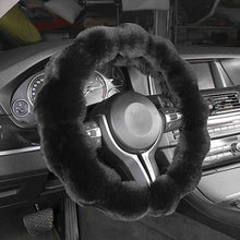 Load image into Gallery viewer, Winter Warm Soft Fluffy Plush Car Steering Wheel Cover Steering Qheel Grip Cover Non-Slip Steering Wheel Protector Car Steering
