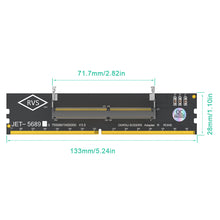 Load image into Gallery viewer, Laptop DDR5 RAM to SO DDR5 U-DIMM Desktop Adapter Card Memory Tester SO DDR5 to DDR5 U-DIMM Converter
