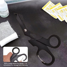 Load image into Gallery viewer, Multi-functional Emergency Shears with Quick Clip EDC Rescue Scissors Outdoor Wrench Bottle Opener Wire Stripper Screwdriver
