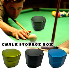 Load image into Gallery viewer, 8-Angle Magnetic Chalk Storage Box Moisture-proof Anti-scratch Multi-color Frosted Detachable DIY Case Billiard Supplies Accessories
