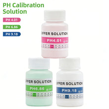 Load image into Gallery viewer, 30ml pH Calibration Liquid Buffer 4.00/6.86/9.18 3-Point Standard Solution for pH Tester Lab &amp; Water Quality Testing Ready-to-Use
