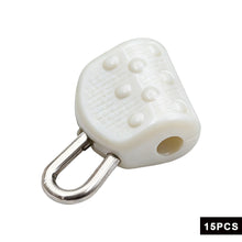Load image into Gallery viewer, 15PCS Metal Quick Snap Abalone Float Clip Anti-Slip Sea Fishing Float Connector Link Fishing Tackle Small Accessories
