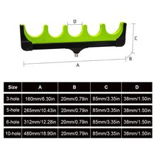 Load image into Gallery viewer, 1PC Lure Fishing Rod Holder Head Multi-Hole EVA Crossbar Holder Head Universal for Sea and Casting Rod Used with Ground Spike
