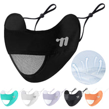 Load image into Gallery viewer, Ice Silk Sun Protection Face Mask Breathable Mesh Design UV Protection Mask with Eye Protection for Outdoor Cycling
