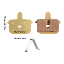 Load image into Gallery viewer, Copper-Based Metal Brake Pads for Mountain Bike Durable Wear-Resistant Oil Disc Brake Pads Disc Brake Accessories

