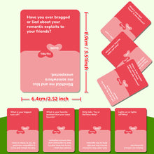 Load image into Gallery viewer, Truth or Challenge Card Game for Couples Romantic Conversation Starter Cards for Date Night Gift for Him and Her
