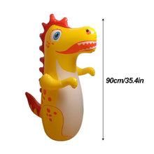 Load image into Gallery viewer, Cute Dinosaur Self-Righting Punching Toy for Kids Inflatable Punching Column Home Office Stress Relief Sensory Play Standing Punch Bag
