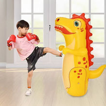 Load image into Gallery viewer, Cute Dinosaur Self-Righting Punching Toy for Kids Inflatable Punching Column Home Office Stress Relief Sensory Play Standing Punch Bag
