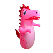 Load image into Gallery viewer, Cute Dinosaur Self-Righting Punching Toy for Kids Inflatable Punching Column Home Office Stress Relief Sensory Play Standing Punch Bag
