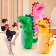Load image into Gallery viewer, Cute Dinosaur Self-Righting Punching Toy for Kids Inflatable Punching Column Home Office Stress Relief Sensory Play Standing Punch Bag
