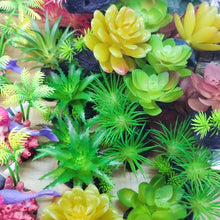 Load image into Gallery viewer, Simulated Succulent Lifelike Fake Plant Reptile Terrarium Decor Artificial Greenery for Vivarium Aquarium Fish Tank Landscaping Home Ornament Gift
