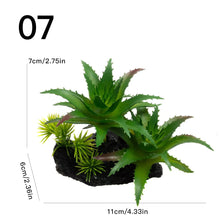 Load image into Gallery viewer, Simulated Succulent Lifelike Fake Plant Reptile Terrarium Decor Artificial Greenery for Vivarium Aquarium Fish Tank Landscaping Home Ornament Gift
