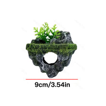 Load image into Gallery viewer, Mini Floating Island Fishing Man Statue for Aquarium Artificial Rockery Floating Hover Platform Zen Fish Tank Decor Landscape Ornament for Desktop Nano Tank
