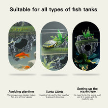 Load image into Gallery viewer, Mini Floating Island Fishing Man Statue for Aquarium Artificial Rockery Floating Hover Platform Zen Fish Tank Decor Landscape Ornament for Desktop Nano Tank
