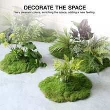 Load image into Gallery viewer, Artificial Moss Mat Fake Grass for Terrarium Decoration Miniature Landscape Turf for DIY Craft Fairy Garden Supply Bonsai Pot Cover
