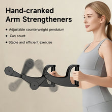Load image into Gallery viewer, 1Pair Hand Shake Arm Exerciser Black Tech Ropeless Battle Rope Rhythmic Swinging Shaker for Fun Home Workout
