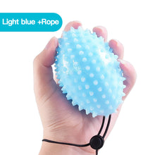 Load image into Gallery viewer, 10/20LB TPR Olive Grip Strength Ball with Anti-Drop Rope Hand Strength Training and Rehab Therapy Massage Hollow Spiky Ball
