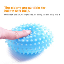Load image into Gallery viewer, 10/20LB TPR Olive Grip Strength Ball with Anti-Drop Rope Hand Strength Training and Rehab Therapy Massage Hollow Spiky Ball
