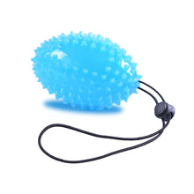 Load image into Gallery viewer, 10/20LB TPR Olive Grip Strength Ball with Anti-Drop Rope Hand Strength Training and Rehab Therapy Massage Hollow Spiky Ball
