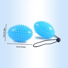Load image into Gallery viewer, 10/20LB TPR Olive Grip Strength Ball with Anti-Drop Rope Hand Strength Training and Rehab Therapy Massage Hollow Spiky Ball
