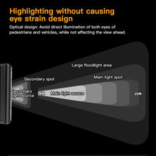 Load image into Gallery viewer, Aluminum Horizontal Mount Bike High-brightness Headlight White Yellow Dual Light Source Type-C Charging Night Riding Warning Light Cycling Accessory
