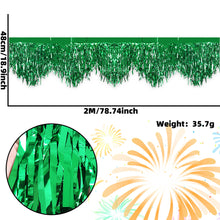 Load image into Gallery viewer, Wave Fringe Rain Curtain Shimmering Foil Tinsel Backdrop Wall Decoration for Birthday Party Wedding Photo Booth DIY Home Decor Celebration Event Supplies
