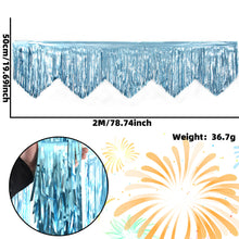 Load image into Gallery viewer, Wave Fringe Rain Curtain Shimmering Foil Tinsel Backdrop Wall Decoration for Birthday Party Wedding Photo Booth DIY Home Decor Celebration Event Supplies
