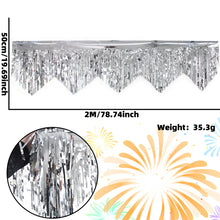 Load image into Gallery viewer, Wave Fringe Rain Curtain Shimmering Foil Tinsel Backdrop Wall Decoration for Birthday Party Wedding Photo Booth DIY Home Decor Celebration Event Supplies
