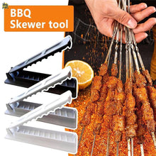 Load image into Gallery viewer, Portable Kebab Maker Manual Meat Skewer Tool for Outdoor Camping Backyard BBQ Party Reusable BBQ Accessory Gift for Grilling Enthusiast Home Kitchen

