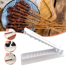 Load image into Gallery viewer, Portable Kebab Maker Manual Meat Skewer Tool for Outdoor Camping Backyard BBQ Party Reusable BBQ Accessory Gift for Grilling Enthusiast Home Kitchen
