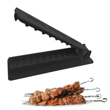 Load image into Gallery viewer, Portable Kebab Maker Manual Meat Skewer Tool for Outdoor Camping Backyard BBQ Party Reusable BBQ Accessory Gift for Grilling Enthusiast Home Kitchen
