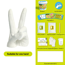 Load image into Gallery viewer, Creative Clone Finger Model DIY Plaster Hand Mold Kit for Kids Family Lovers Craft Activity Make Your Own Keepsake for Parent-Child Toy
