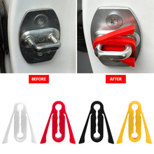 Load image into Gallery viewer, 4Pcs Universal Car Door Lock Protector Pads Noise Reduction Cushion Bumper Cover Thickened Anti-Collision Door Lock Sleeve
