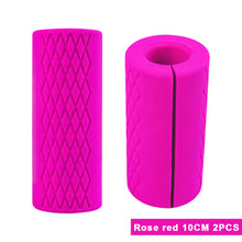 Load image into Gallery viewer, 2PCS Dumbbell and Barbell Grip Sleeve Thickened Anti-Slip Silicone Handle Cover Fitness Equipment Accessories
